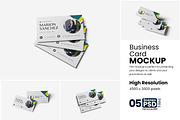 Business Card Mockup, a Product Mockup by bimockup (Thumbnail 1 of 6)