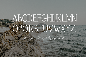 The Grey Lady Nantucket Display Font