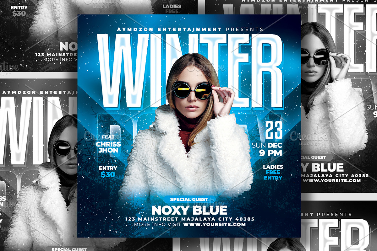 Winter Flyer, a Flyer Template by AyumaDesign (Photo 1 of 2)