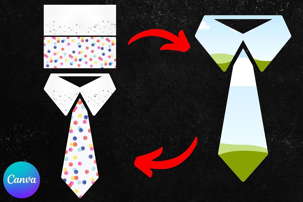 Necktie Canva Frames - Father's Day, a Social Media Template by Pink Gem (Photo 2 of 2)