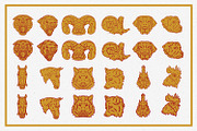 Vintage Animal Logos, an Animal Illustration by Justin Achammer (Thumbnail 8 of 11)
