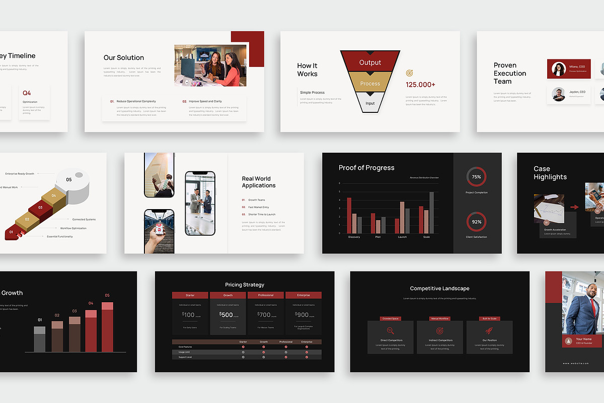 Investor Deck PowerPoint Template, a Presentation Template by New Coral Design (Photo 3 of 6)
