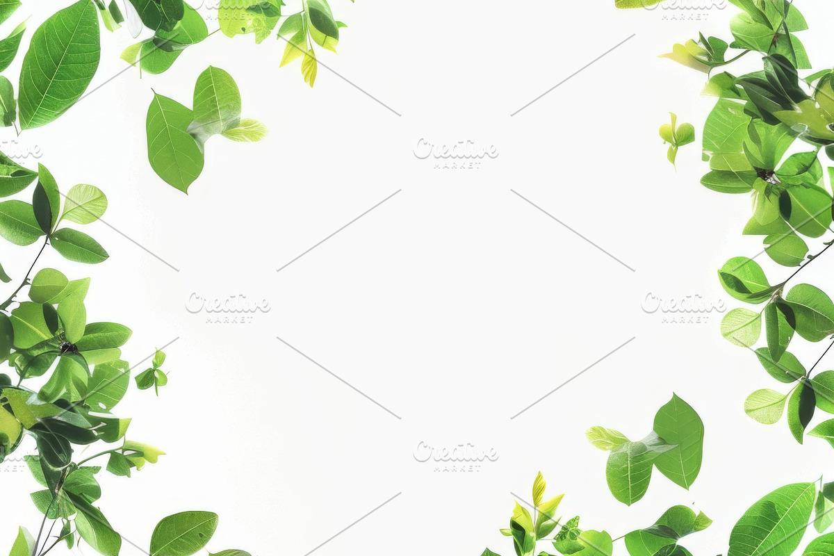 99 Frames of green leaves, a Nature Photo by Handmadefont (Photo 31 of 100)