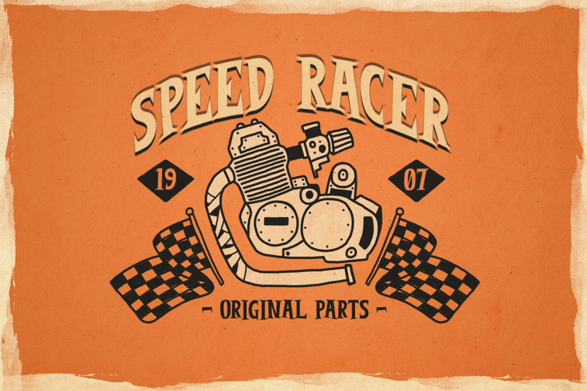 Burnout Font preview 3