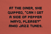 Pepper Mayo |  Handmade Sans-Serif, a Sans Serif Font by Gold Design Co. (Thumbnail 3 of 4)
