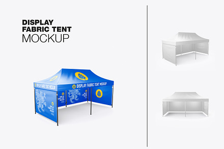 Long Fabric Display Tent Mockup, a Product Mockup by OneVectorStock