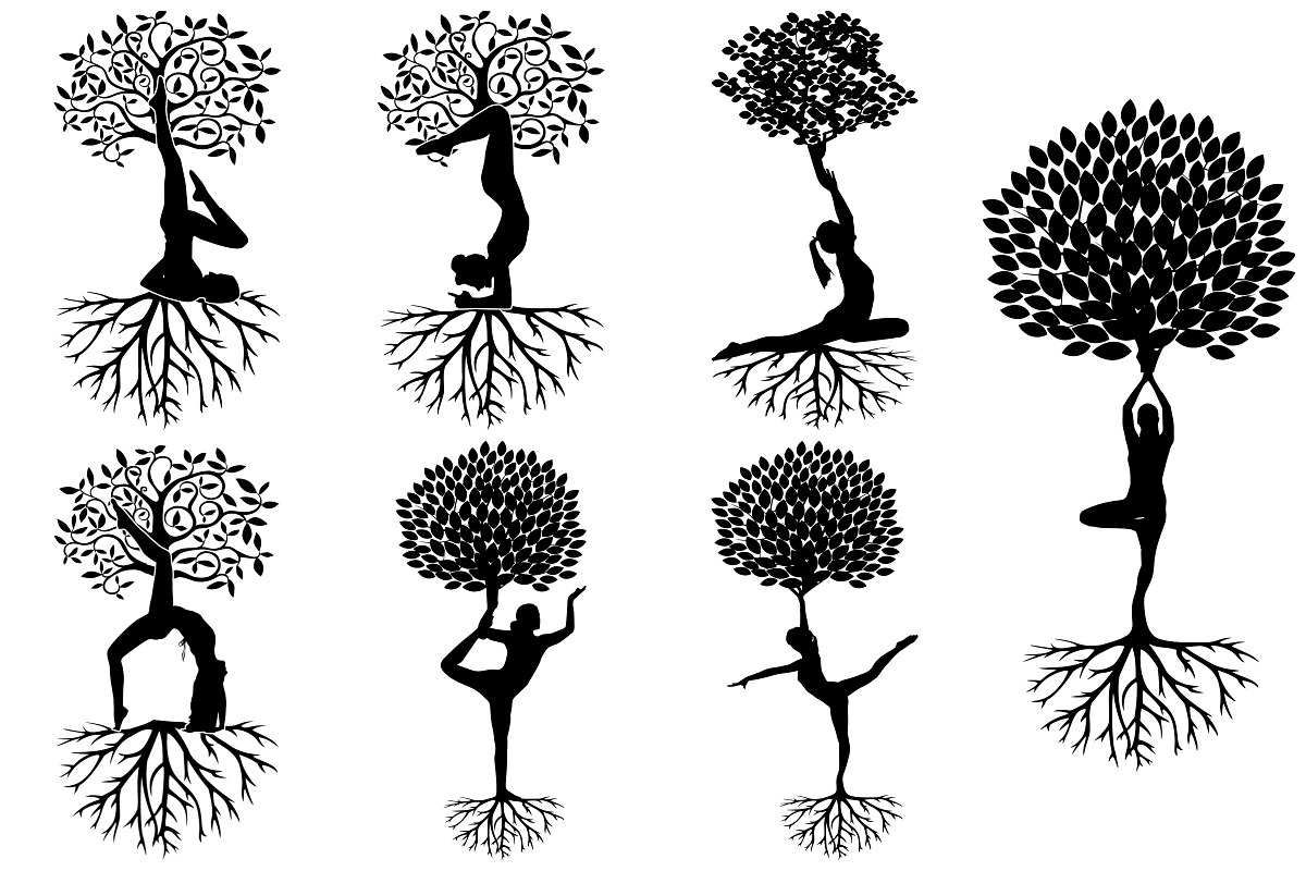 Yoga Tree of Life AI EPS PNG, an Illustration by FrankiesDaughtersDesign (Photo 4 of 6)