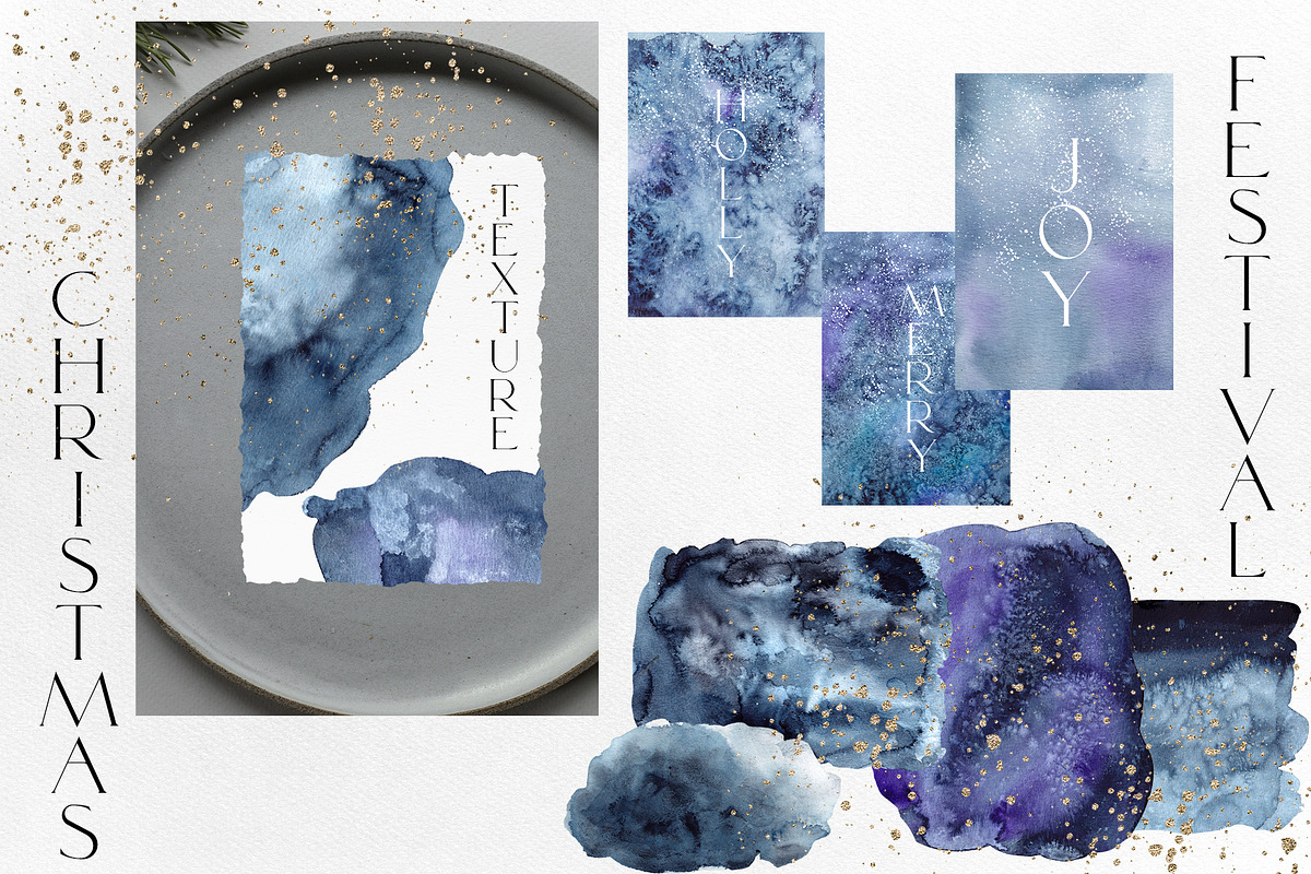 Watercolor Christmas Festival., an Object Illustration by ma_i_vi (Photo 11 of 14)
