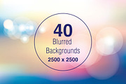 40 Blurred and Pattern Backgrounds, a Pattern Graphic by Theme Trunk (Thumbnail 1 of 5)