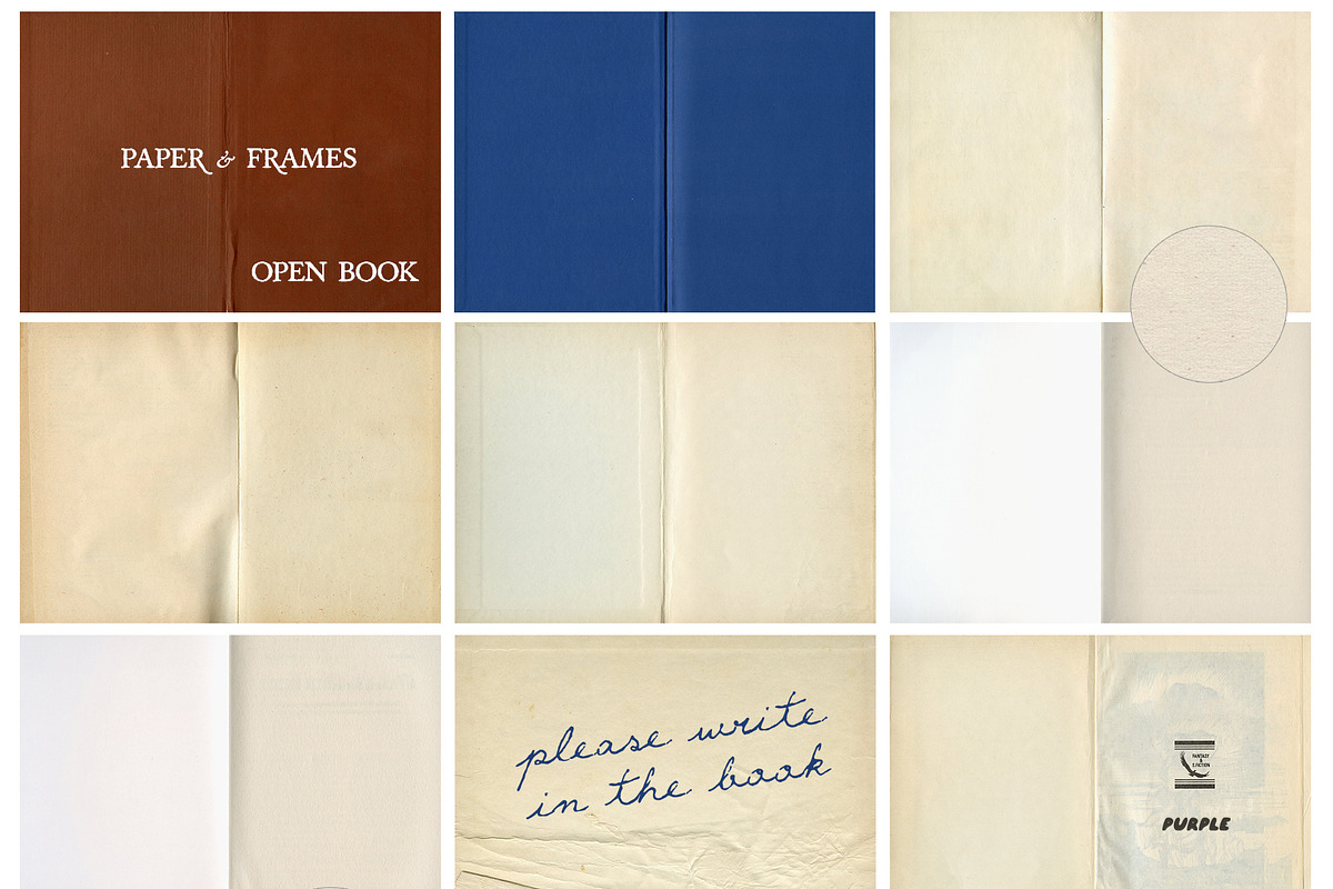 Open Book Paper Scans & Frames, a Texture Graphic by Purple (Photo 11 of 11)