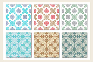 Ornament Pattern Seamless Set Of 12