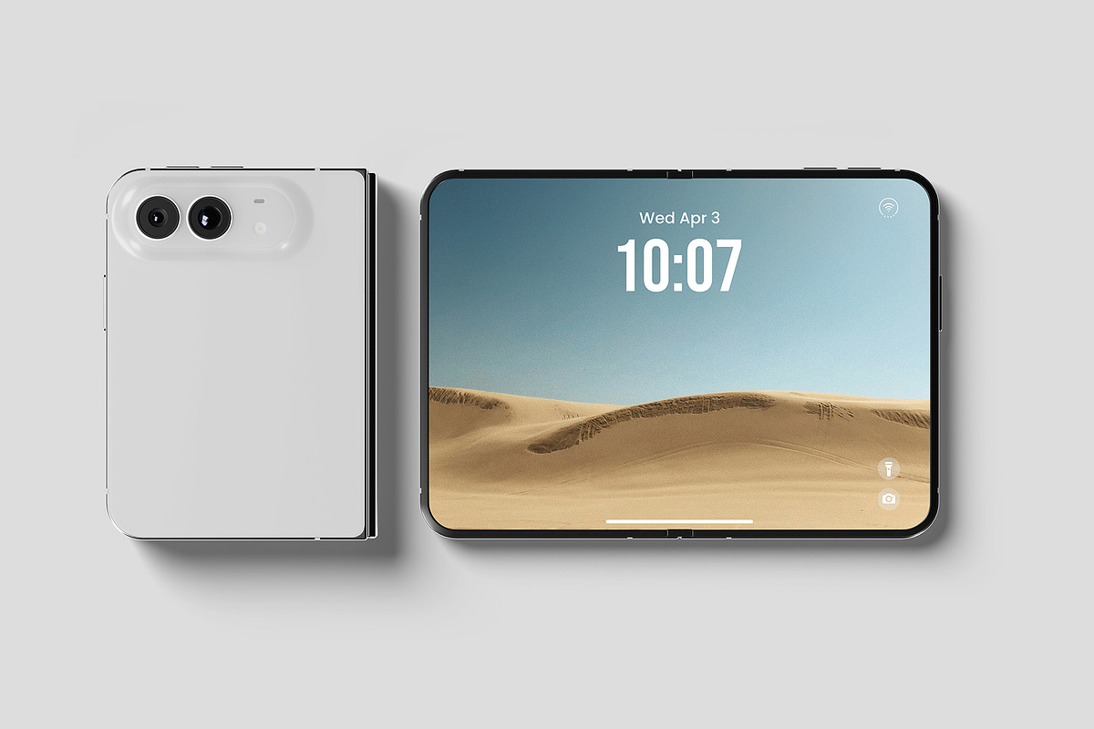 iPhone 18 Duo Mockup, an iPhone Mockup by Graphicbars (Photo 7 of 11)