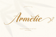 Armelie – Elegant & Stylish Script, a Script Font by BrandSemut (Thumbnail 1 of 10)