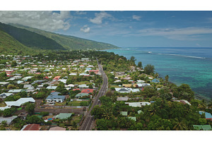 Aerial drone revealing tropical, a Nature Photo by Goinyk