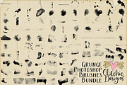 Grunge Texture Photoshop Brushes 50%, a Brush Add-On by Clikchic Designs (Thumbnail 2 of 13)