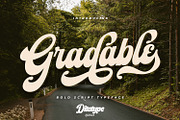 Gradable, a Script Font by Ditatype (Thumbnail 1 of 11)