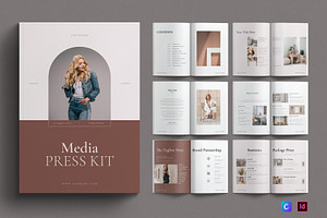 Media Press Kit Template, a Magazine Template by E-Type