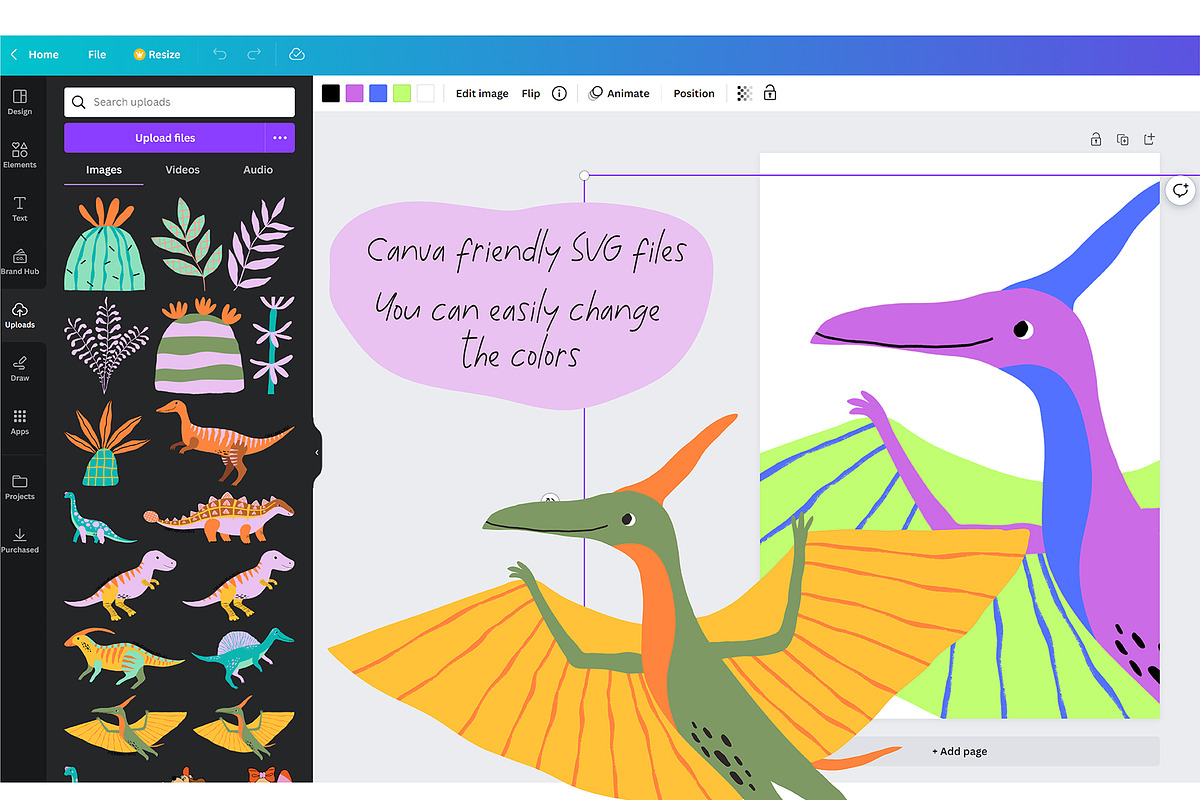 Dino illustration Patterns Posters, an Animal Illustration by OxanaTally (Photo 2 of 14)
