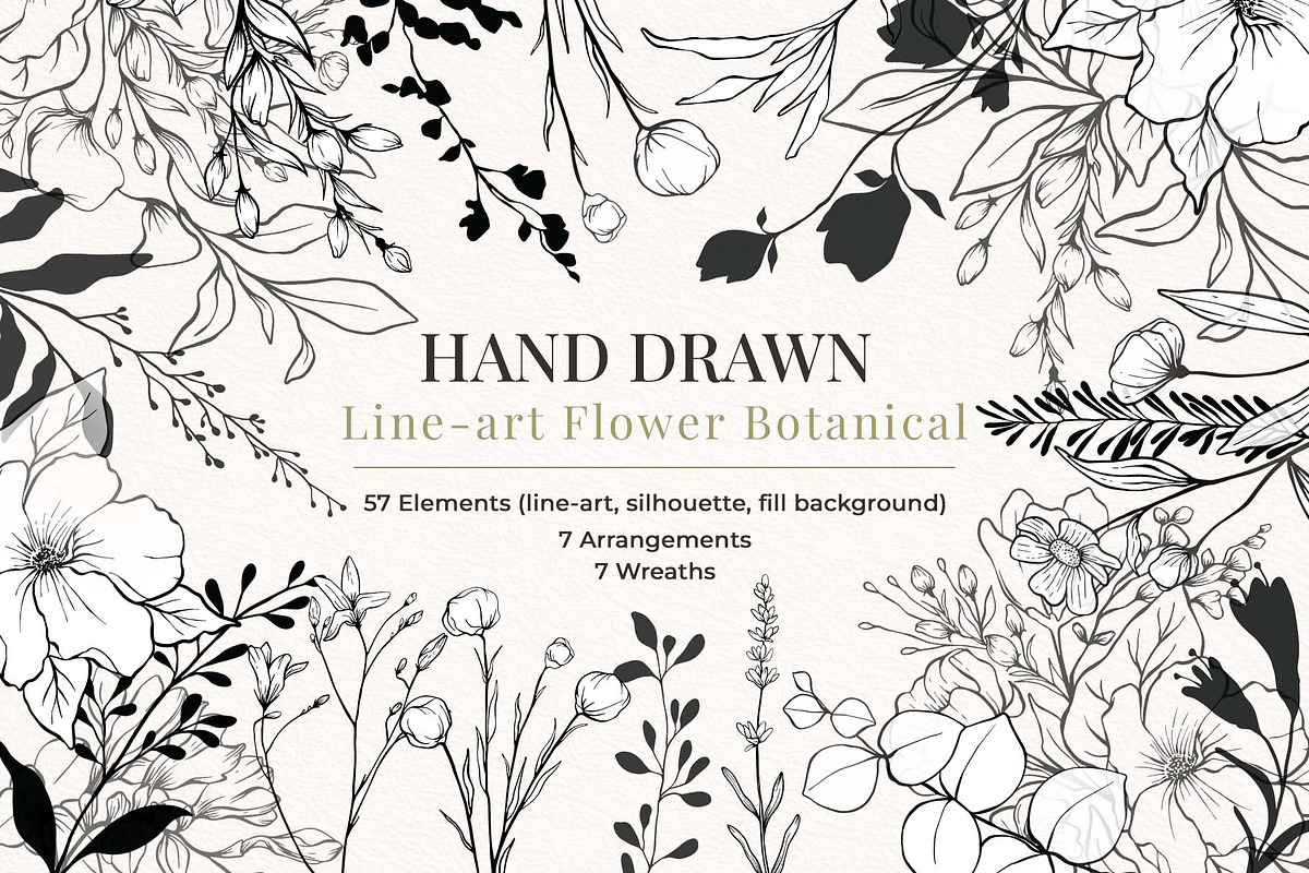 Wild Flowers Botanical Illustration, a Decorative Illustration by Papatongartist (Photo 1 of 14)
