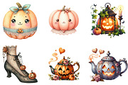 Cute Vintage Aesthetic Halloween Cli, an Illustration by DreamArtGraphic (Thumbnail 2 of 6)