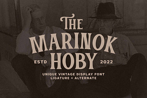 Marinok Hoby-Vintage Display Font