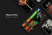 iPhone 14 Pro Mockups, an iPhone Mockup by Ui Markets (Thumbnail 7 of 13)