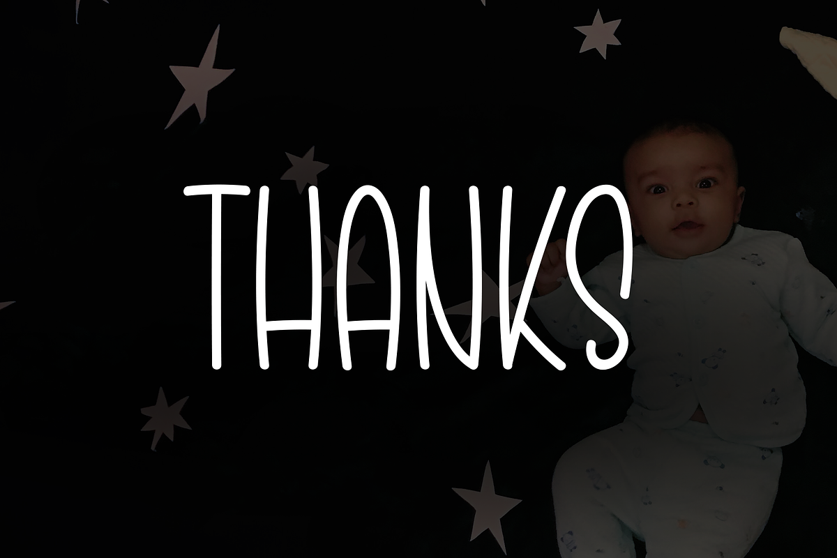Baby Starnight | Script Font, a Script Font by Scratchones (Photo 8 of 8)