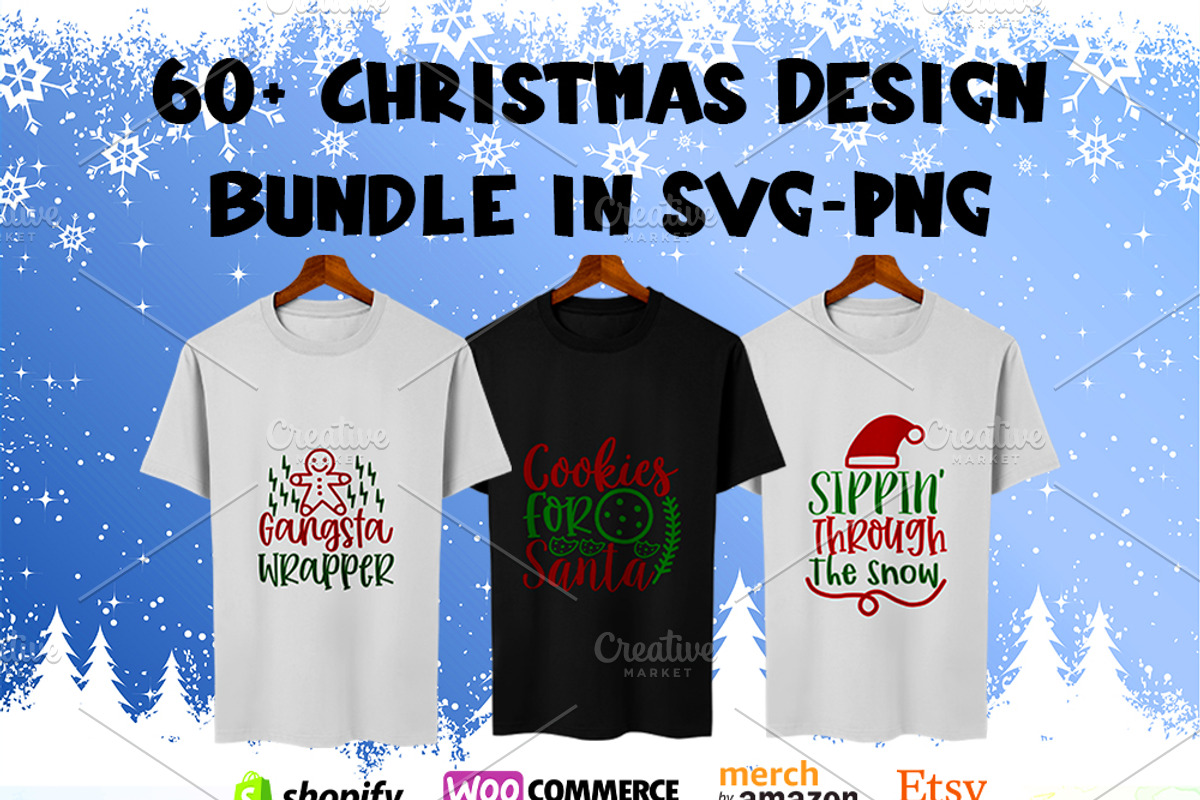 60 Christmas SVG Bundle, a Graphic by ExpressTeesArt (Photo 1 of 4)