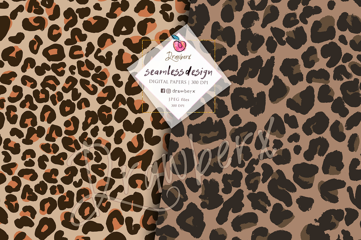 Leopard Print Surface Patterns 136, a Pattern Graphic by Drawberx