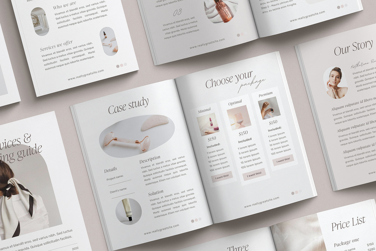 Services & Pricing Guide Template, a Magazine Template by LiliesandBerries (Photo 2 of 11)