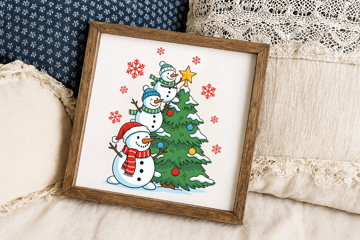 Cute Christmas Snowman Png, an Illustration by Libby Wishes (Photo 6 of 6)