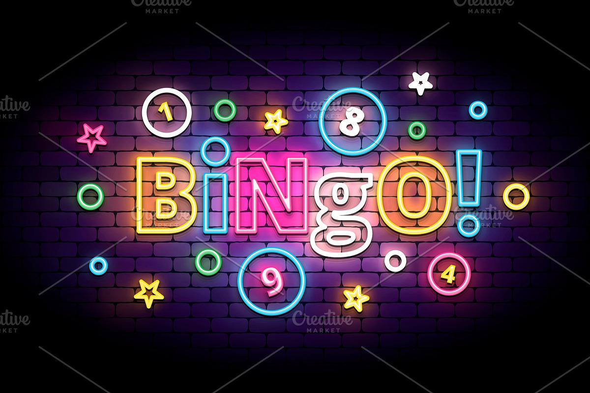 Bingo neon sign, a Texture Graphic by zaniman