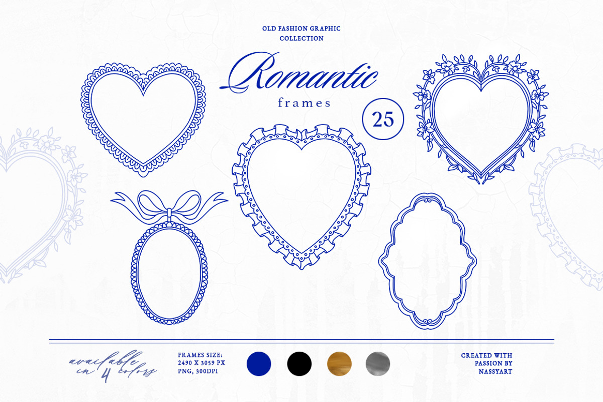 Dominica Vintage Frame Collection, an Object Illustration by NassyArt (Photo 8 of 17)
