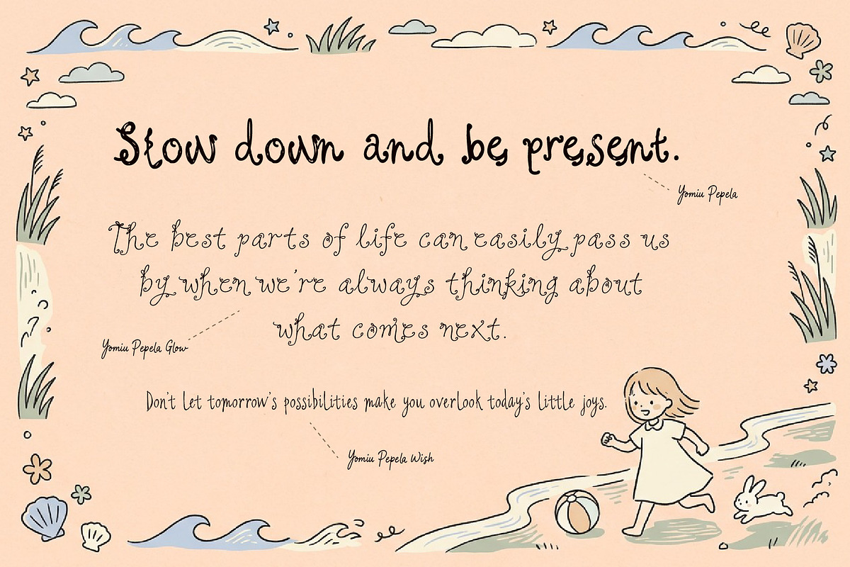 Yomiu Pepela Font Trio of Wonder, a Handwritten Font by HypeWorksCo (Photo 5 of 33)