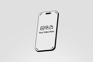 Animated Flying iPhone Mockup