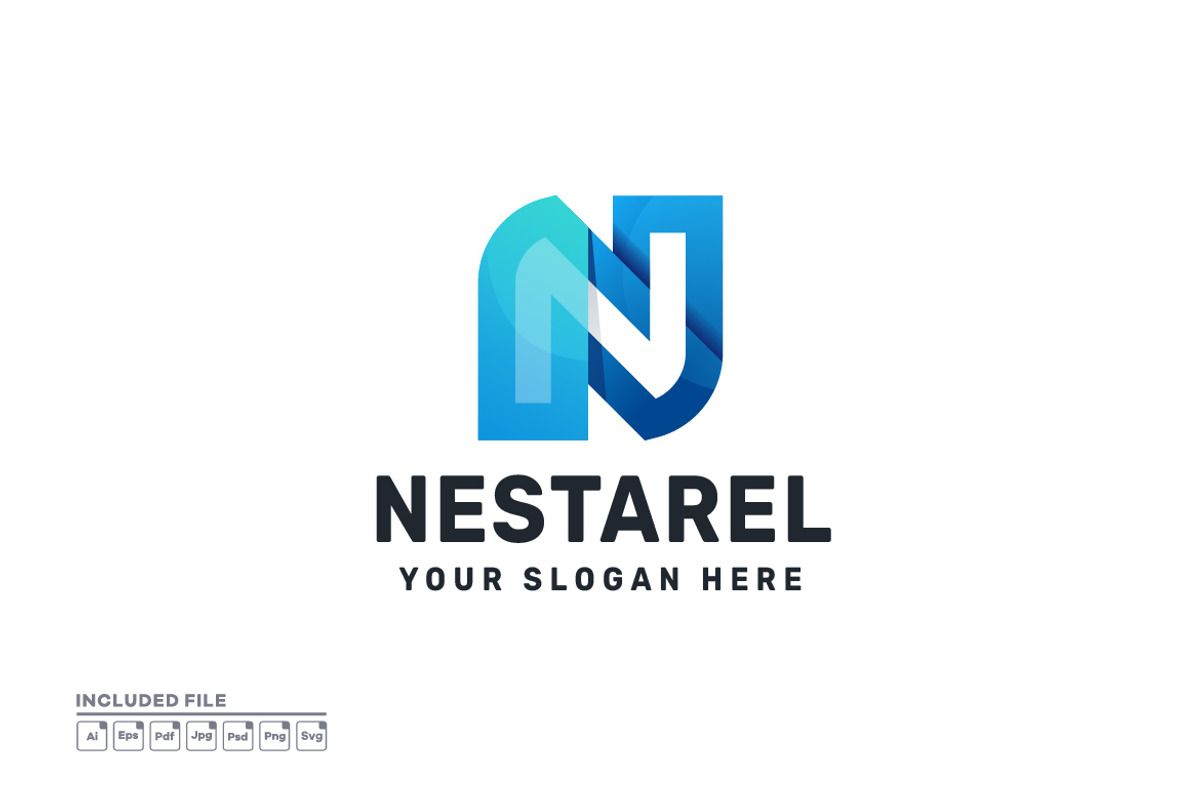 Letter N Gradient Colorful Logo, a Branding & Logo Template by yuanesei