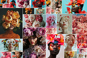 127 Fashion models in flowers, a Beauty & Fashion Photo by Handmadefont (Thumbnail 6 of 15)