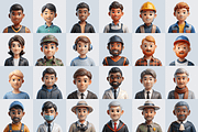 3D Avatars - 168 Avatar Icons, a Characters & Person 3D Model by Palleon (Thumbnail 4 of 8)