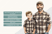 Fathers Day Clipart Bundle, a Person Illustration by BusyDaydesign (Thumbnail 6 of 8)