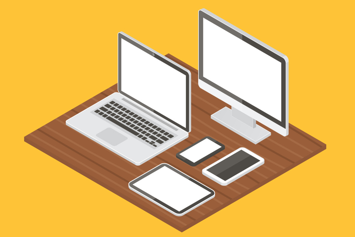 Computer equipment vector mockups, an iPhone Mockup by Yapanda (Photo 2 of 5)