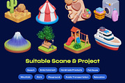Airbnb Realistic Isometric 3D Icon, a Cars & Vehicle 3D Model by orenjidesign (Thumbnail 4 of 8)