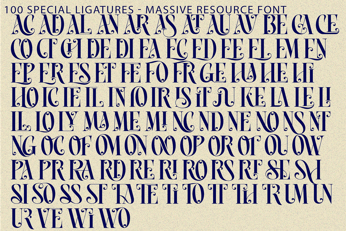 Massive Resource - Elegant Font, a Serif Font by 177Studio (Photo 8 of 8)