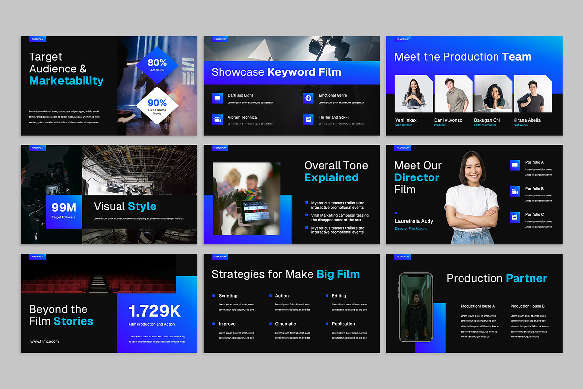 Film Project Google Slides, a Presentation Template by rgbryand (Photo 3 of 7)