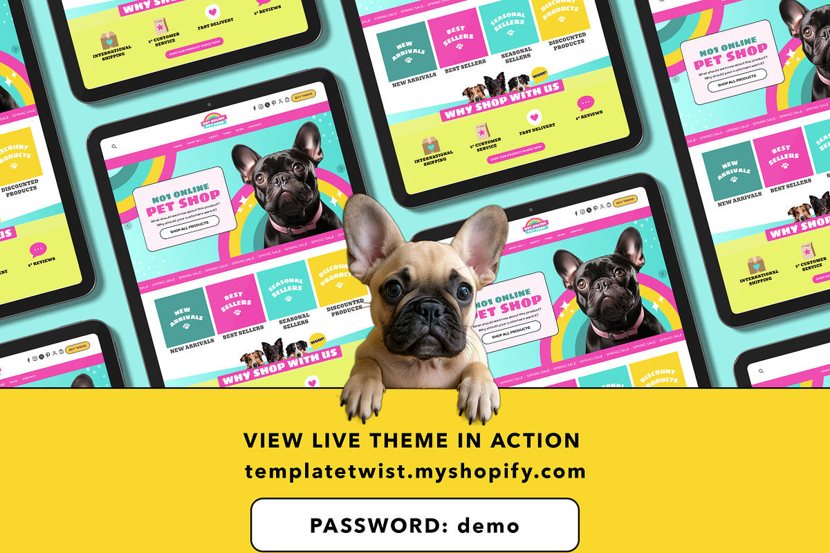 Pet Shop Shopify Theme Bundle, a Shopify Template by Template Twist Shop (Photo 2 of 9)