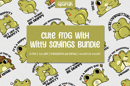 Funny Frog Quotes Sublimation  Tee, an Animal Illustration by creationsbyapuruh