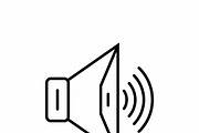 44 vector Music Audio Icon Set, an Outline Icon by adenpinkstore (Thumbnail 28 of 28)