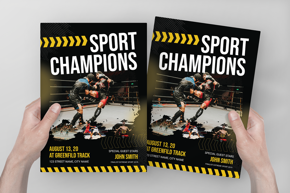 Boxing Sport Championship Flyer, a Flyer Template by Annora Studio (Photo 5 of 5)