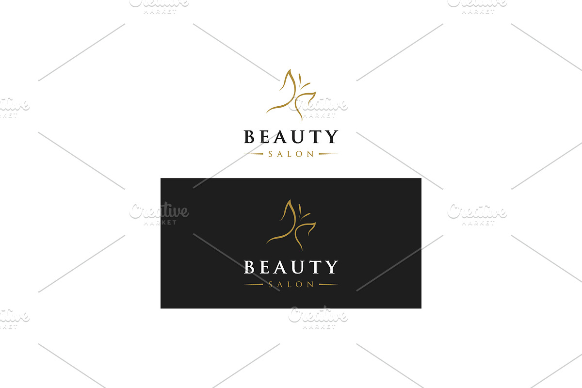 Women's beauty and haircut salon log, a Branding & Logo Template by LOGOCREATIVE