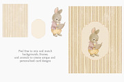 Baby Animals Clipart & Frames Bundle, an Illustration by AlenaVlasko stock Market (Thumbnail 4 of 6)