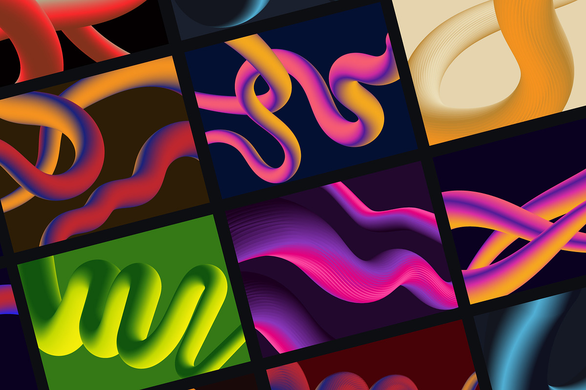 90 Fluid Gradient Backgrounds, a Duotone Icon by Brickclay (Photo 5 of 6)